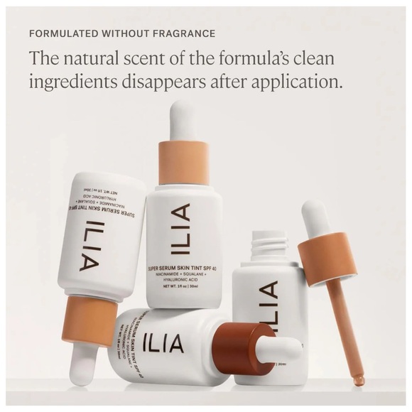 ILIA Super Serum Skin Tint SPF 40 Skincare Foundation - ST8 SHELA - Picture 6 of 9